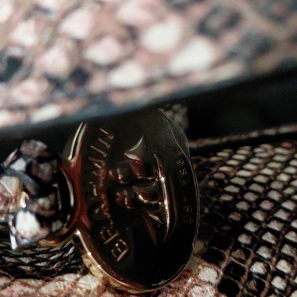 BRAHMIN KATIE Brown Snake Print Crossbody - Picture 12 of 12